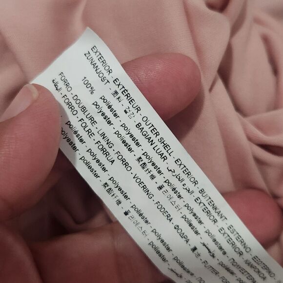 New Zara Pale Pink Mini Ruched Dress Blogger Favorite Size Medium - Picture 12 of 13